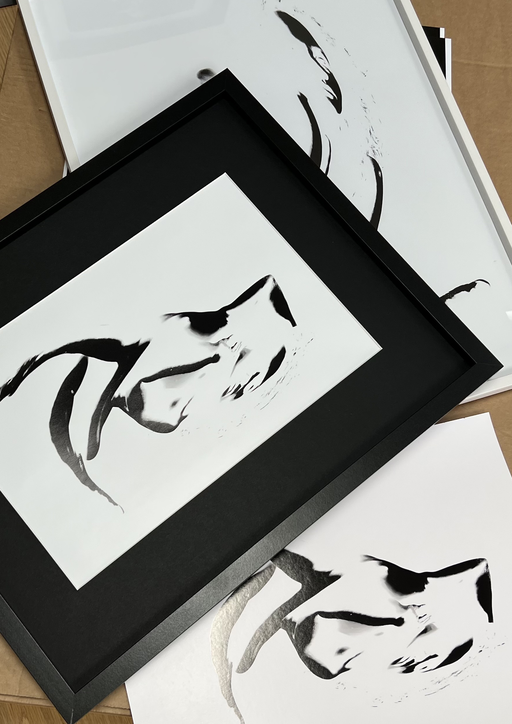 Limited edition prints, some framed in monochrome, surrealist subject matter, for sale on the Photoartcollections website